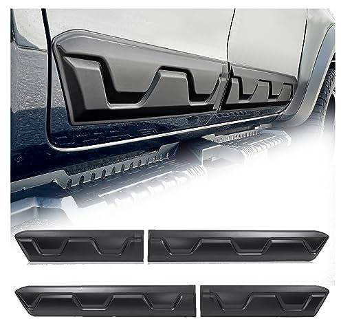 JHCHAN Protection des portières Garniture de Porte pour Ford Ranger 2012-2022 T6 T7 T8 Raptor Wildtrak XL XLT Limited Tremor Platinum Double Cabin Noir Mat Protection des Portières