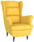 vidaXL Sessel, Relaxsessel mit gepolstertem Sitz Armlehnen, Fernsehsessel Loungesessel für Wohnzimmer, Polstersessel Ruhesessel, Senfgelb Samt