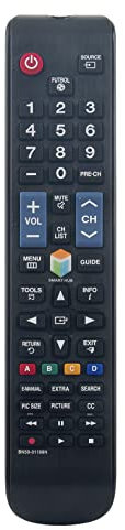 AULCMEET BN59-01198N Telecomando sostitutivo compatibile con Samsung TV OLED 4K UN50J5500AFXZX UN50JU6500FXZA UN50JU6500KXZL UN50JU650DFXZA UN55J6300AKXZL UN55JS7200FXZP UN50JU650DF UN55JU6500F