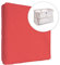 Jersey 100% Baumwolle Spannbettlaken für 95x65 cm Baby Reise Kinderbett Matratze (Rot)