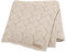 LAWKUL Babydecke 100% Baumwolle Zellulare Decke Weich Gestrickt Babydecken für Neugeborene Jungen Mädchen Kleinkind 100x80cm Beige