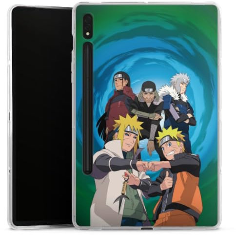 DeinDesign Coque Silicone Compatible avec Samsung Galaxy Tab S8 - Coque Tablette Hokage Naruto Shippuden - Protection Optimale et Design Unique - Produit Officiel