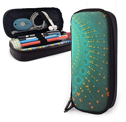 Pu Leder Federmäppchen Spiral-Tie-Dye Büro Briefpapier Tasche Multifunktions Große Kapazität Federmäppchen Tragbare Mäppchen Für College Büro Schul