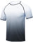 Huayuzh Herren Rashguard T-Shirt Schwimm Shirt Schnelltrocknend Leicht Atmungsaktiv Surfen Angeln Wandern Shortsleeve Top Verlaufsfarbe Grey L