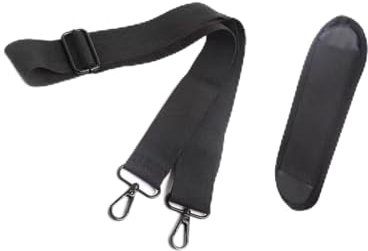 JIEOU Adjustable Shoulder Strap with Shoulder Pad, 56 * 1.5IN Universal Non-Slip Shoulder Strap Replacement for Laptop Bag, Crossbody Bag, Water Bottles (Black)