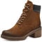 MARCO TOZZI Botín de Mujer con Cordones 2-25225-43, Botas de Moda, Nut Comb, 39 EU