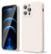oakxco for iPhone 12 Pro Case Liquid Silicone, Soft Rubber Gel Elegant Aesthetic Basic Simple Cover, Cute Thin Slim TPU Matte Solid Color Plain Smooth Case for Women Girl, Beige Stone Cream