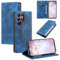 Funda para Huawei P8 Lite, Funda Tapa Libro Movil Carcasa PU Cuero Funda para Huawei P8 Lite [Protección Completa] [Ranura Tarjeta][Función Soporte],Azul