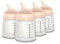 Suavinex, Pack 4 Biberons Anti-Colique Zero Zero, Tétine à Débit Adaptable (A) en Silicone, Bébés +0 Mois et Nouveau-nés, Spécifique Allaitement Maternel, Lait Maternel et Poudre, 180 ml, Fair