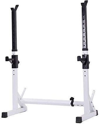 MYVVKIA Bett Freisprecheinrichtung Bank Ausrüstung Kniebeugenständer Ständer Langhantel Multifunktions-Gewichtheben Rack, Home Gym Fitness Stück