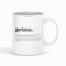 Taza Frase Definición Prima Regalo Familia Taza de Cerámica regalos originales (prima)
