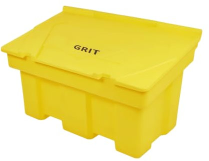 170L Stackable Lockable Grit Salt Bins Heavy Duty Containers 100x53x61CM Outdoor Rock Salt/Sand Storage with Lid