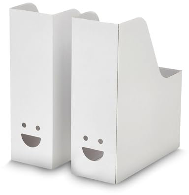 White Magazine File – Sturdy & Stylish Desk Organizer for Documents, Magazines & Office Storage (2)