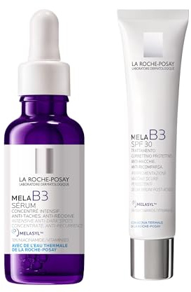La Roche-Posay Mela B3 Duo: Anti-Fleckenserum 30 ml + Creme 40 ml | Gleichmäßige Komplettbehandlung mit Melasyl und Niacinamid