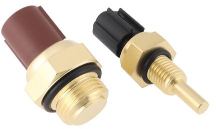 eMagTech Capteur de Temp¨¦rature de Liquide de Refroidissement pour Ventilateur de Voiture 2 Pi¨¨Ces 37760-P00-004 37870-PNA-003 Compatible avec Honda Civic 2009-2011