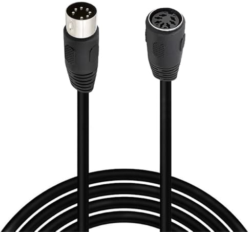HTGuoji Cable DIN de 7 pines, 7 pines DIN macho a hembra, cable de audio profesional premium para sistemas Bang & Olufsen, Naim, Quad estéreo (5 metros)