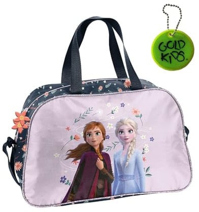 Paso - Sporttasche Kinder für Mädchen & Jungen - Umhängetasche mit Frozen Motiv - Schwimmtasche mit verstärktem Boden - Trainingstasche 40 x 25 x 15 cm