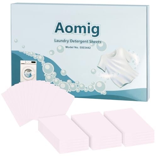 Aomig Waschmittel Blätter Color Nachhaltiges Waschmittel für Weiß Farbe Plastikfrei Abbaubar Fleckenentferner All-in-1 Reisewaschmittel Waschmittel für Kleidung, Bettwäsche, Steppdecken, Teppiche