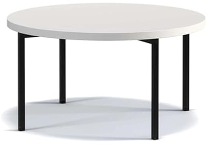MW EURO-MEBLE Couchtisch Sigma C, Kaffeetisch, Beistelltisch, Tisch (Weiss Matt)