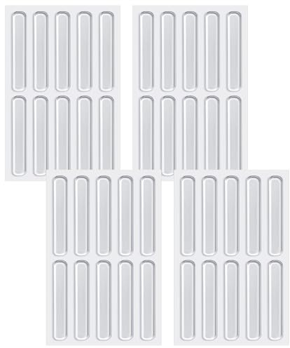 SUBTAVIK 40 topes para Muebles, Silicona Transparente, Adhesivos, 6,3cm, para Puertas de armarios y Muebles