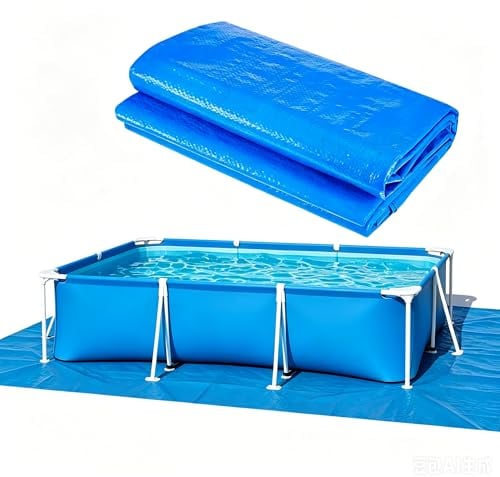 Tapis Piscine 500×300 cm pour 450×220 cm Piscines Hors Sol de | Rectangulaire Pool Floor Mat 4,5 Protection sol Piscine– Résistant à la déchirure, Imperméable, anti-usure