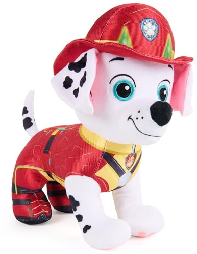 PAW PATROL: Der Dino Film, Marshall Dino-Rettungsplüsch | 15cm Kuscheltier | Fellfreund in Kinofilm Uniform | für Kinder ab 1 Jahr