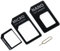 Sim Adapter -3 in 1 solution Nano to Micro / Nano to Standard / Micro to Standard