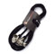 Right Angled Male XLR to Female XLR Mic Lead/Balanced Microphone/Patch Cable 3m Black