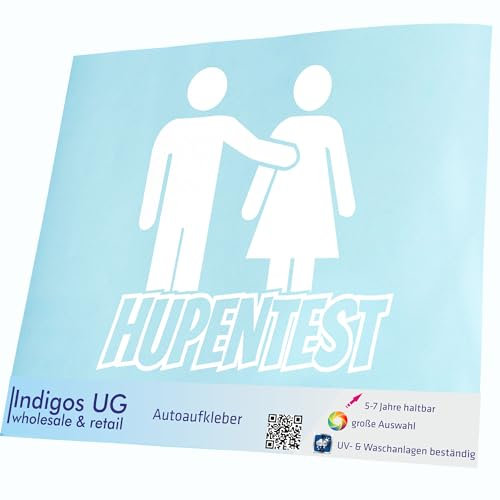Indigos UG - Adesivo - Nuovo - JDM - Die Cut - Hupentest - 100 x 100 mm