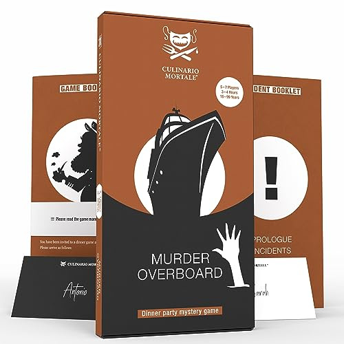 Culinario Mortale Murder Overboard – A Modern Murder Mystery Party Game for 5-7 Players