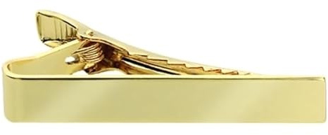 Hero's Pride Traditional Tie Bar, Gold Metal Tie Clip for Law Enforcement, Police & Security Uniforms, 2 x 5/16