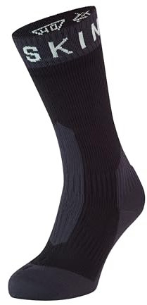 SealSkinz Unisex Allweather Cycle Überziehsocke Socken, Schwarz/Grau, M EU