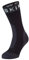 SEALSKINZ Unisex Extrem Kaltes Wasser Wasserdichte Socken – Mittellang, Schwarz/Grau/Weiß, M