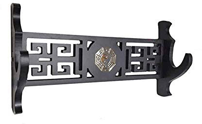 nonotse Support Mural,Support Mural pour épée Samouraï Épée,Support Sabre,Crochet à Épée,Support à Épée, Support D'épée de Samouraï,Convient à toutes les épées,Noir,1 Pièce