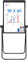 Mobiles Whiteboard – 90 x 60 cm, tragbare, magnetische, trocken abwischbare Tafel, Staffelei mit Flipchart-Haken (​Schwarz1)