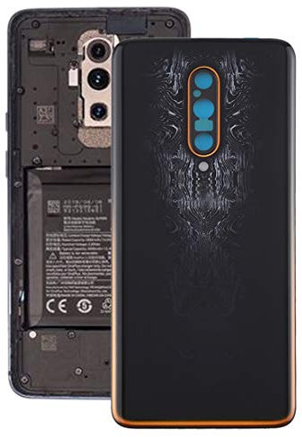 ZAORUN Ersatzteil Batterie-rückseitige Abdeckung for OnePlus 7T Pro (Schwarz) Handy-Akku Rückseite Repalce Teil (Farbe : Black)