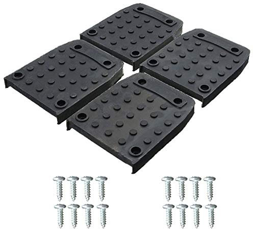 Stilt Sole Anti-Rutsch-Pads für Trockenbauwände, 4 Stück Stelzen Sohlenfuß-Pads, -Set, Bau-Stativmatte mit Schraube, rutschfeste Innendekoration