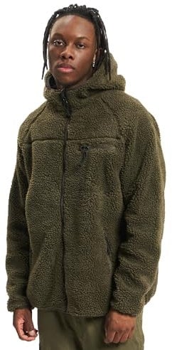 Brandit Teddyfleece Worker Jacket, Farbe: olive, Größe: S