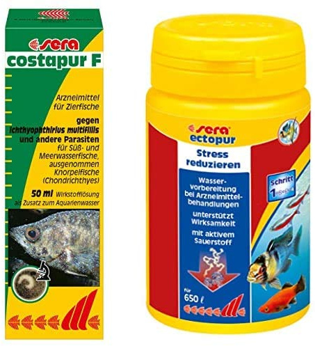 sera Bundle Weißpünktchenkrankheit bestehend aus Costapur F 50ml & ectopur 130g