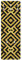Bilderwelten Garderobe - Geometrischer Fliesenmix Art Deco Gold Schwarzer Marmor, Größe HxB:119cm x 39cm
