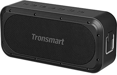Tronsmart Portable Bluetooth Speaker, 50W Waterproof Wireless Speakers with Enhanced Bass, Built-in Powerbank, 12H Playtime, IPX7 Waterproof, Bluetooth 5.3, Black