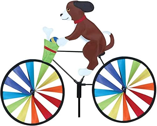 Youning Windmühle Garten 3D-Tier Gartenstecker Mit Windrad Wetterfestes Gartendeko Katze Fahrrad Windrad Windspiel für Draußen Terrassen Rasen Regenbogen Outdoor Windmühle