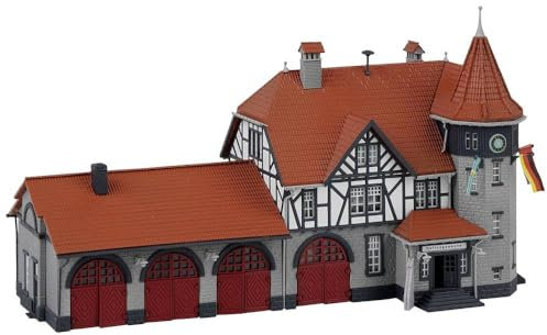 Faller 232194 N Ayuntamiento con estación de Bomberos, marrón, Gris