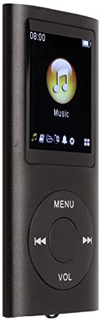 Lettore MP3, Lettore Musicale Digitale Portatile Senza Perdita di Dati, Lettore Musicale MP3 Multifunzionale con Schermo LCD da 1,8, Batteria a Lunga Durata, Supporta Fino a 64 GB (Nero)