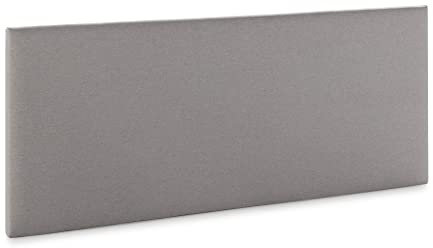 HOMN LIVING Tête de lit Aura recouverte de Tissu Gris Clair 160x60 cm, avec Fixations et vis