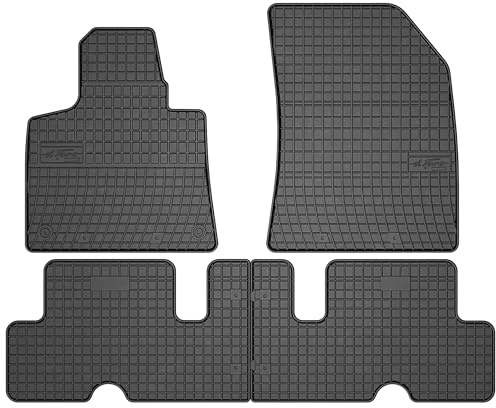 SMK Gummimatten auto fußmatten Satz passend für Citroen C4 Grand Picasso II 2013-2019 Erleben Sie einen neuen Standard des Reisens mit rutschfesten auto fussmatten - Mehrjahres- auto teppiche für alle