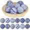 Libima 12 Pcs Porcelain Blue and White Decorative Balls 2.76 Chinoiserie Balls for Centerpiece Bowls Filler Fabric Wrapped Bowl Filler Trays for Christmas Vases Tables Basket Home (Classic)