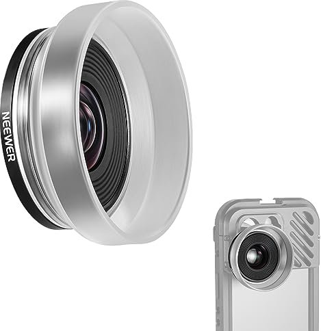 NEEWER 10X Macro Lens with Detachable Diffuser Hood Only for 17mm Thread Phone Cage/Phone Case/Phone Clamp LS-28