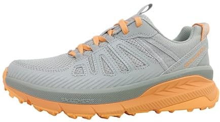 Skechers Damen Switch Back CascadesSwitch Back Cascades, Hellgrauer Synthetik-Textil-Korallenbesatz, 39 EU
