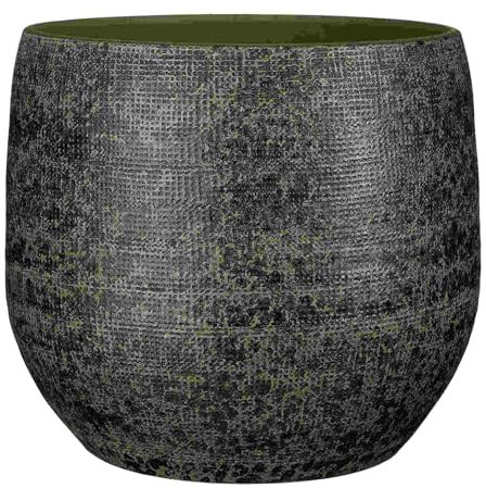 Mica Decorations Pot de Fleurs Enrique - 35x35x30 cm - Terre Cuite - Vert